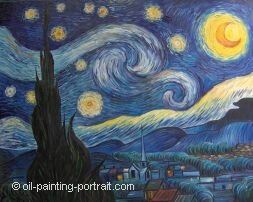 Oil Painting Reproduction - Starry Night - Vincent Willem van Gogh